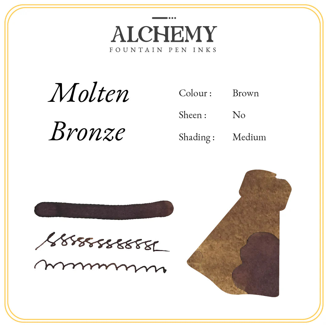 Endless Alchemy Molten Bronze Fountain Pen Ink 45mL Bottle