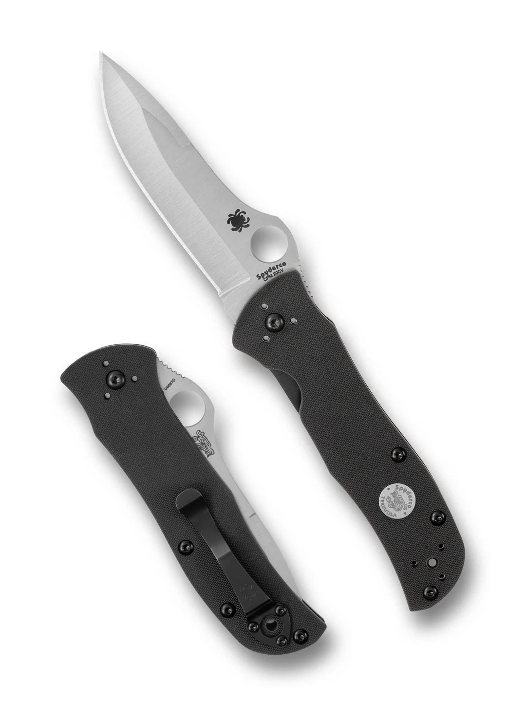 Spyderco x Terzuola Starmate Black G-10 20CV Linerlock Folding Knife
