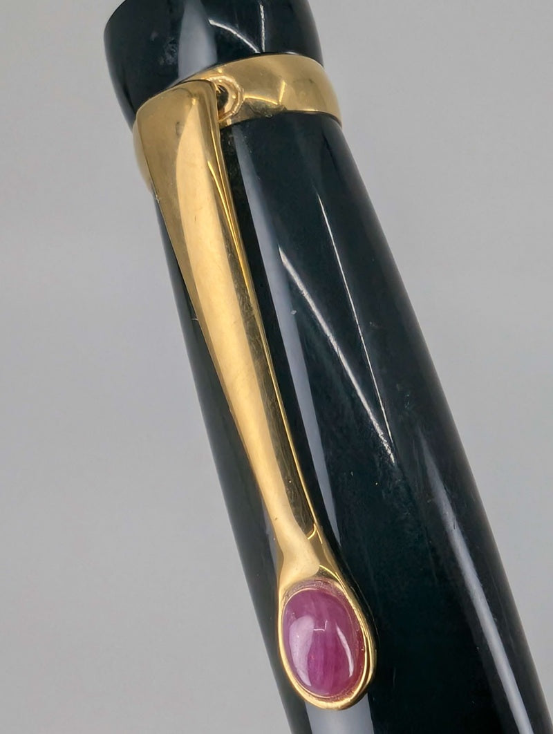 *Consignment* Stipula "I Castoni" Rubino Fountain Pen 18k Gold Broad Nib