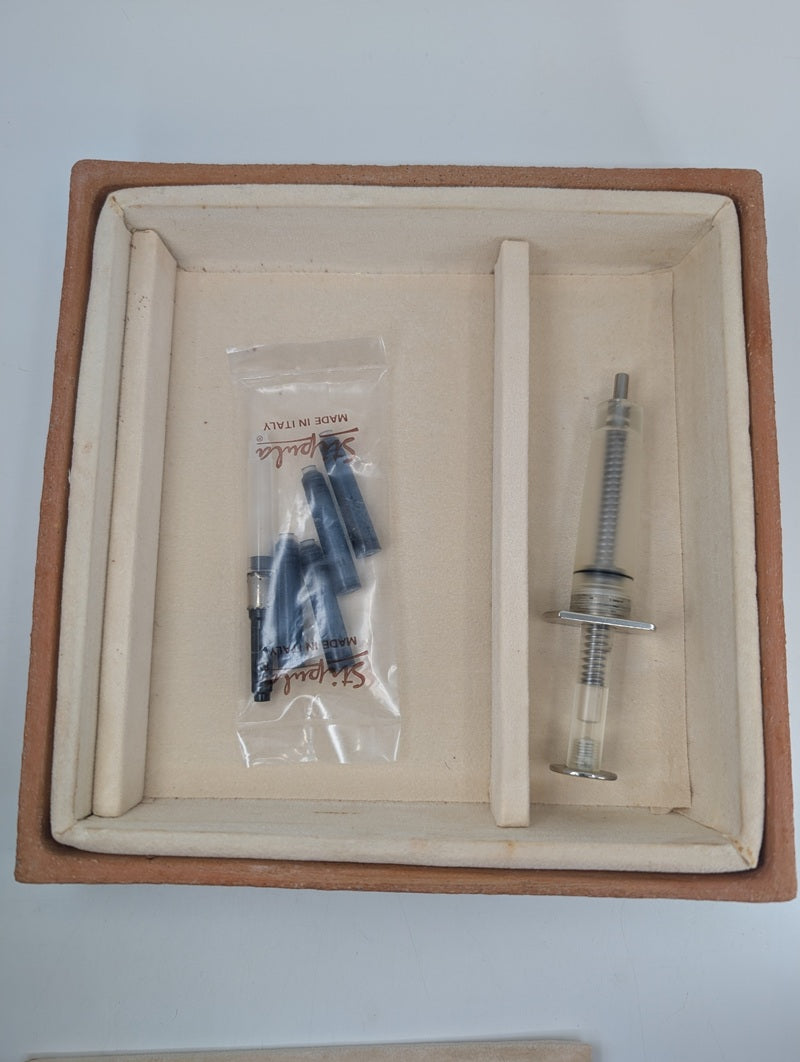 *Consignment* Stipula IL Dono MCMXCVI Limited Edition Ebonite / Sterling Silver Fountain Pen #272 of 988