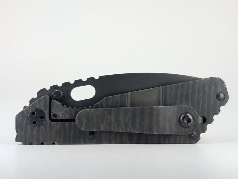 *Consignment* Strider Mini OD Green G10 / Titanium Tiger Camo Framelock Folding Knife