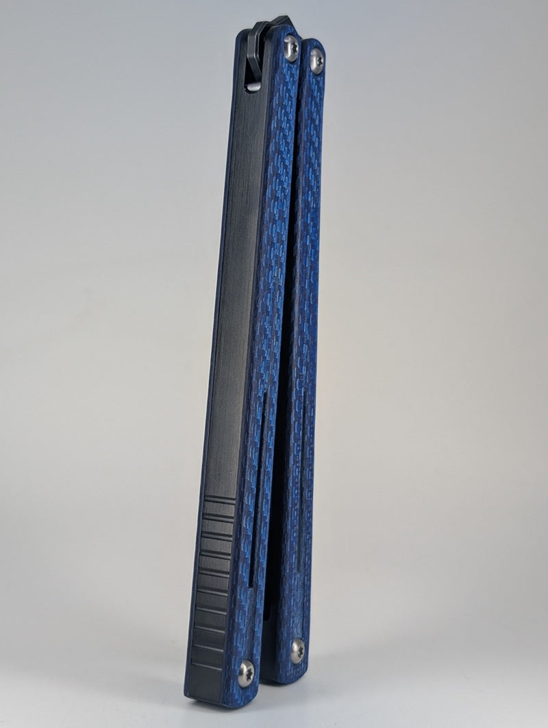 TOA x JF Knifeworks Coated Carbon Fiber False Blade Balisong