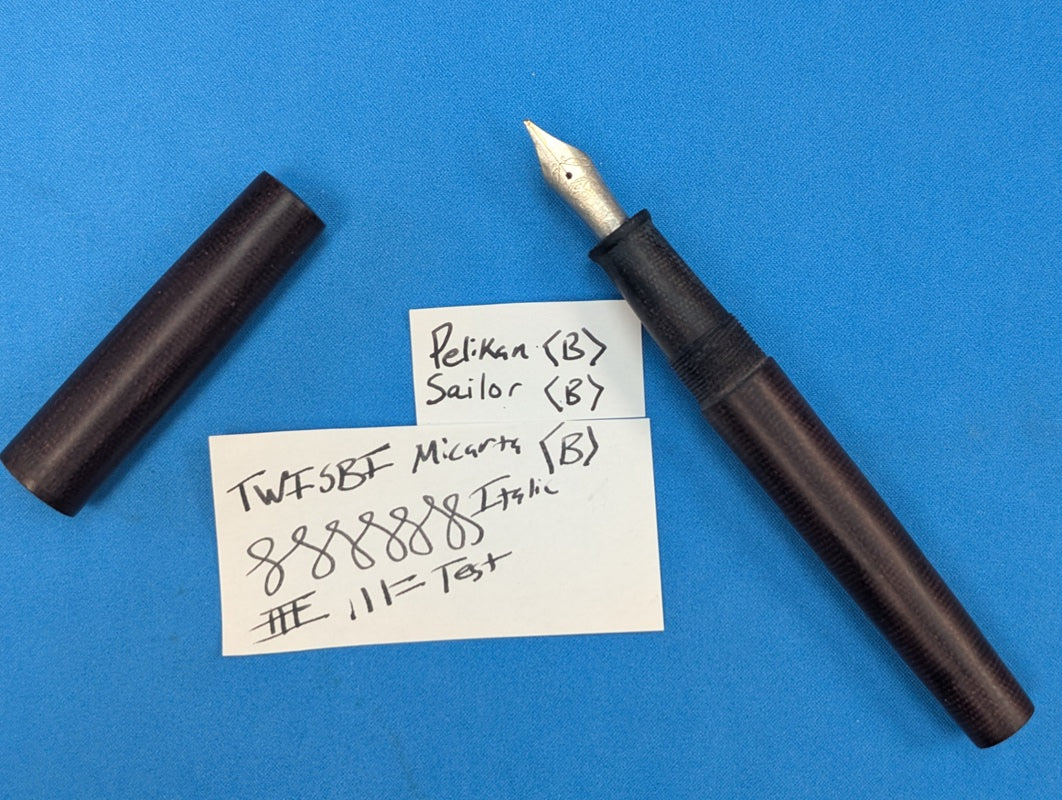 *Consignment* TWSBI V2 Micarta Fountain Pen Broad Italic Nib