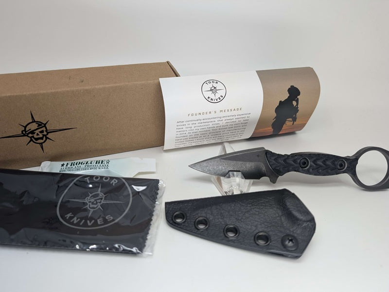 *Consignment* Toor Knives Viper Carbon Fixed Blade w/ Sheath