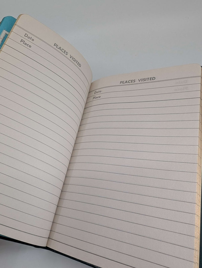 Vintage Green Travel Log Journal