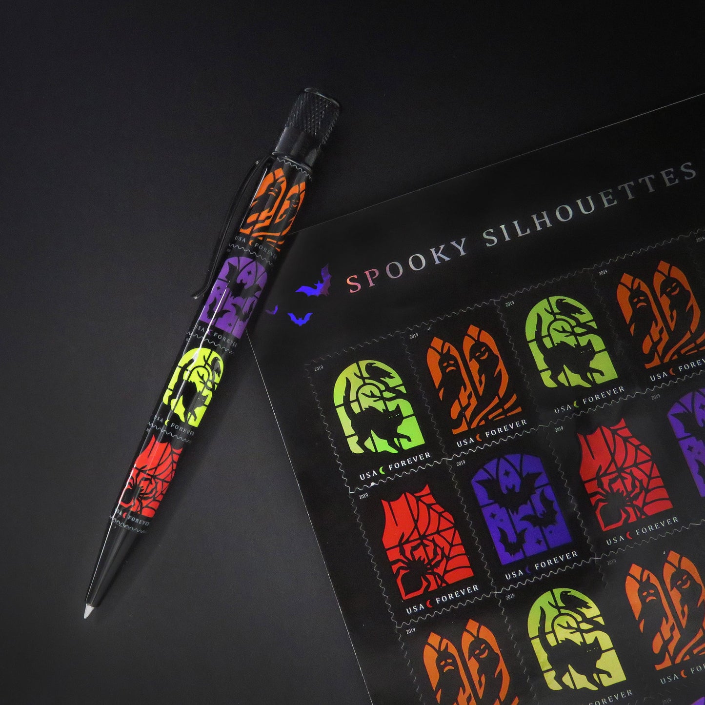 Retro 51 Tornado United States Postal Service Spooky Silhouettes Rollerball Pen