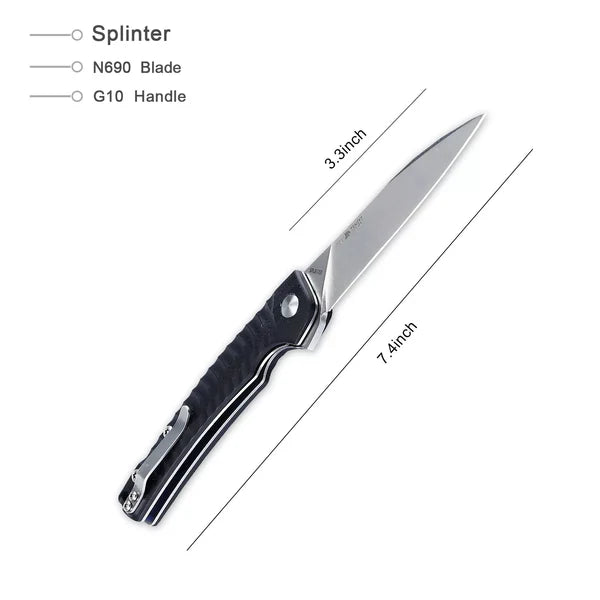 Kizer Splinter G-10 Frame Lock Folding Knife