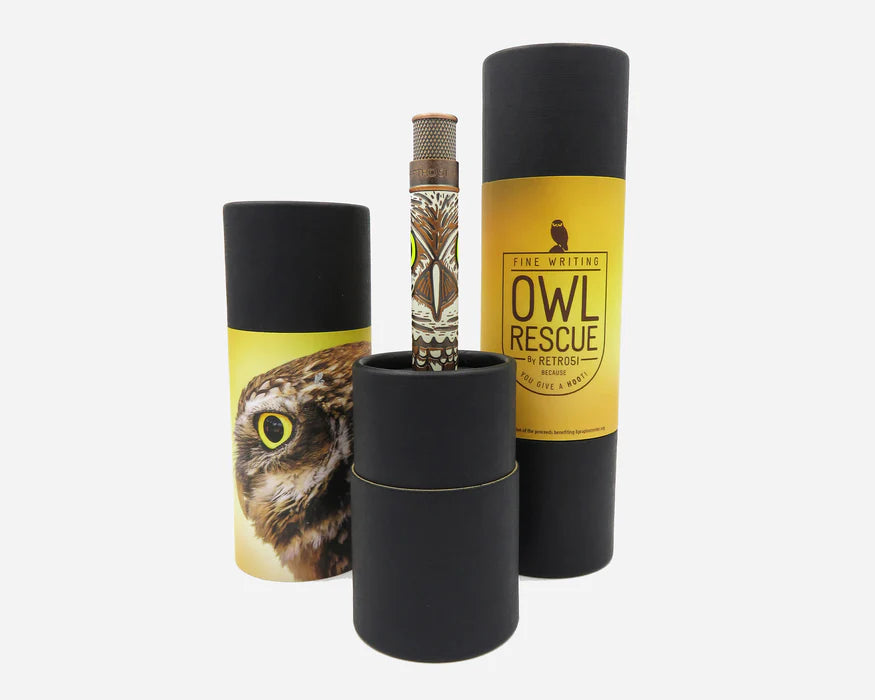 RETRO 51 TORNADO Ball Point OWL RESCUE Pen Free Refill