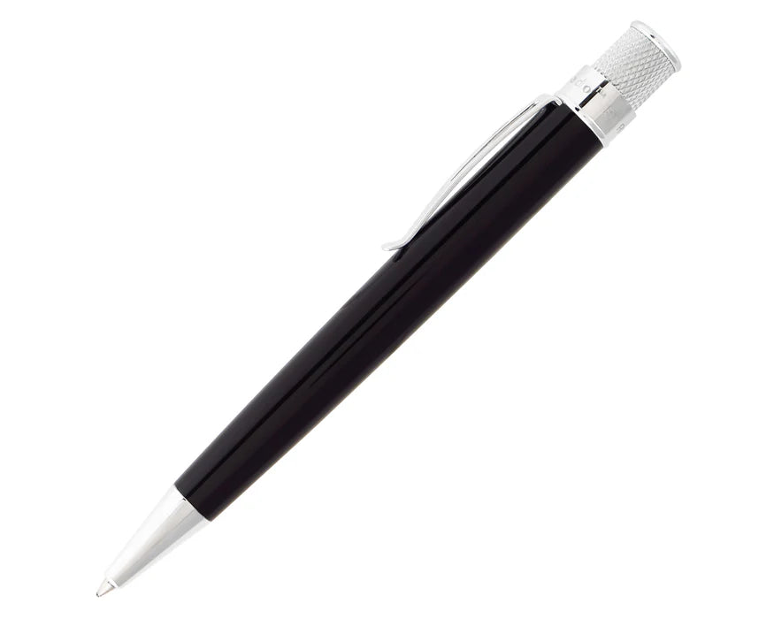 Retro 51 Tornado Classic Lacquer Black Rollerball Pen