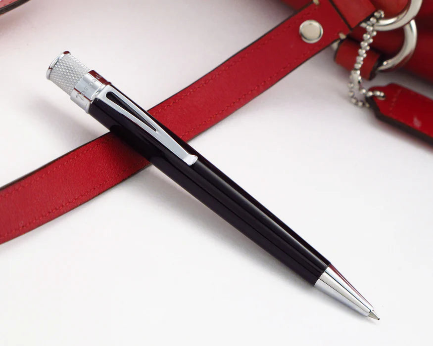 Retro 51 Tornado Classic Lacquer Black Rollerball Pen