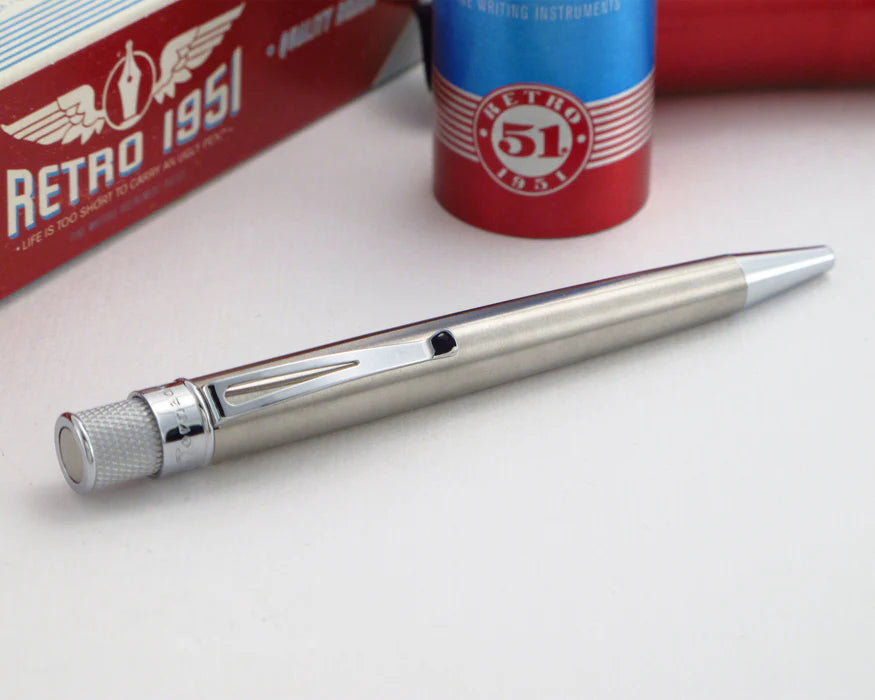 Retro 51 Tornado Classic Lacquer Stainless Rollerball Pen