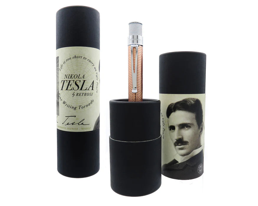 Retro 51 Tornado Vintage Metalsmith Nikola Tesla Rollerball Pen