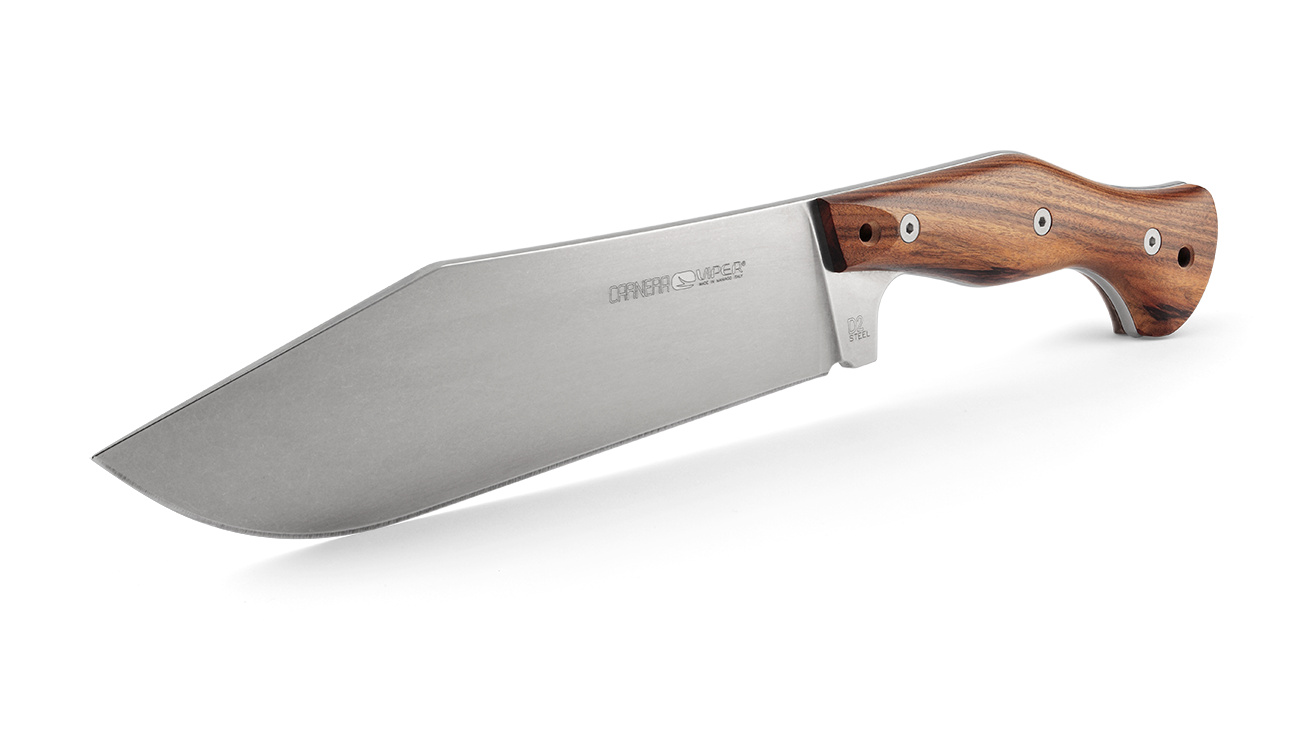 Viper Carnera Pau Santo Wood Stonewash Fixed Blade w/ Sheath