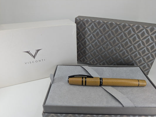 *Consignment* Visconti Homo Sapiens Sandstorm Fountain Pen 14k Gold Extra Fine Nib