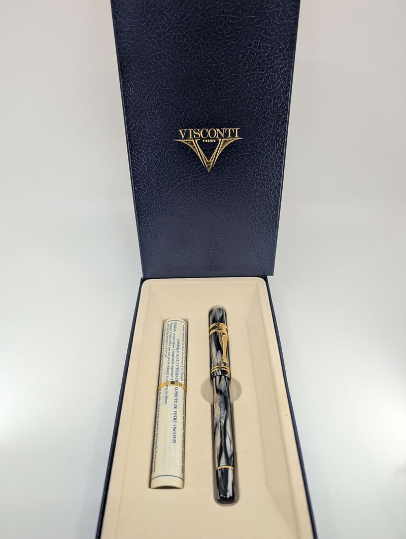 *Consignment* Visconti Ragtime 20th Anniversary Fountain Pen 14k Gold Medium Nib