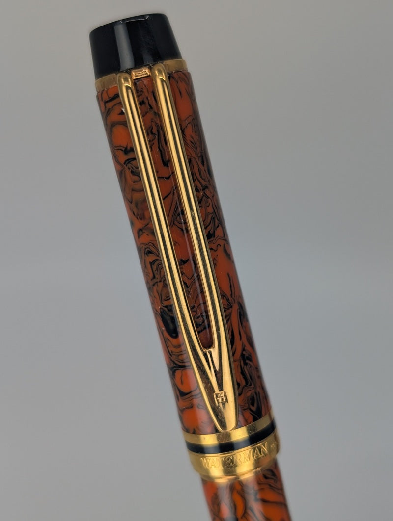 *Consignment* Waterman Le Man 200 Rhapsody Red / Black Mottled Rollerball Pen