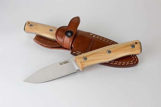 Lionsteel B35 Olive Wood Fixed Blade Knife