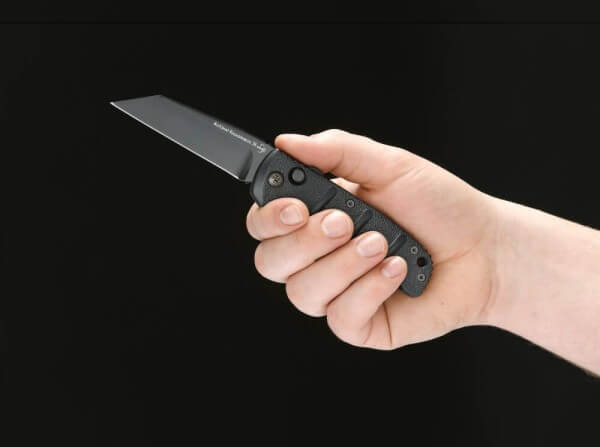 Boker Plus KALS74 Auto Black D2 Sheepfoot Folding Knife