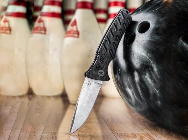 Boker Plus Strike Auto Damast Folding Knife