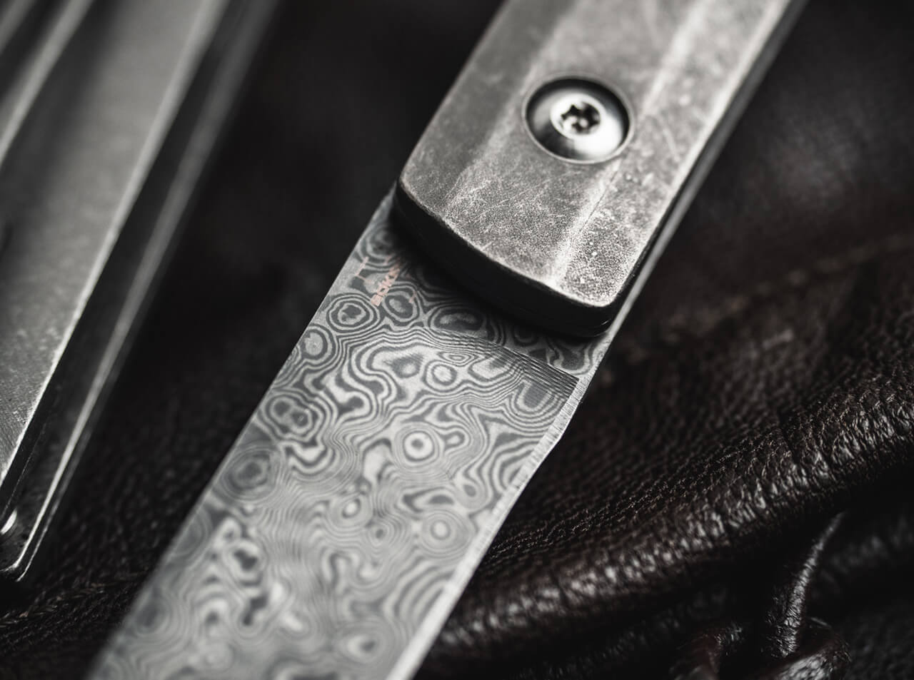 Boker Plus Wasabi Damascus Slip Joint Folding Knife
