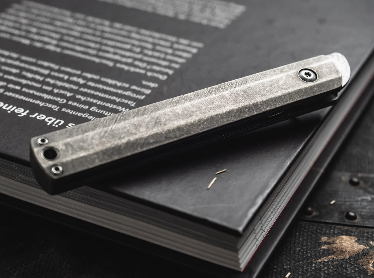Boker Plus Wasabi Damascus Slip Joint Folding Knife