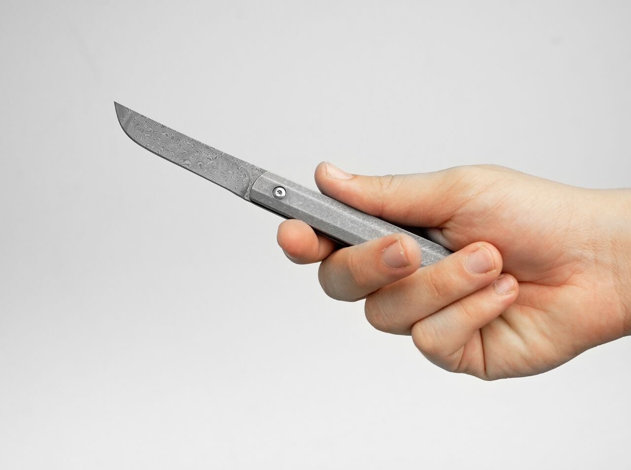 Boker Plus Wasabi Damascus Slip Joint Folding Knife