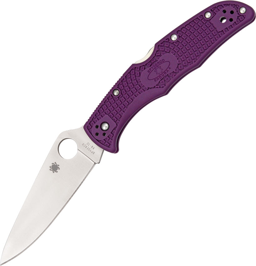 Spyderco Endura 4 Lightweight Flat Ground Backlock Folding Knife