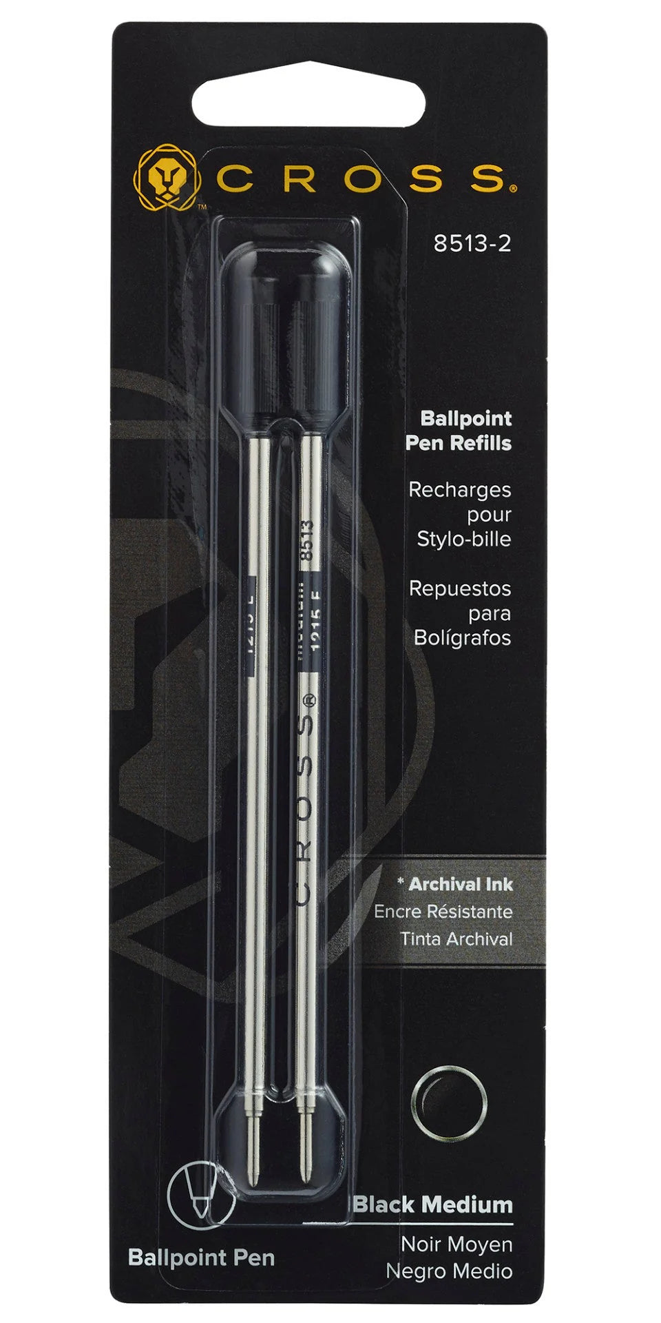 Cross Ballpoint Refill 8513-2 Black Medium