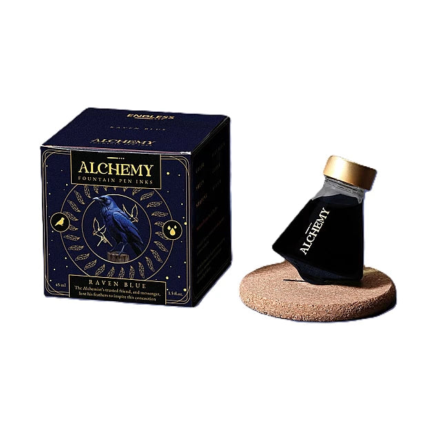Endless Alchemy Raven Blue Fountain Pen Ink 45mL Bottle
