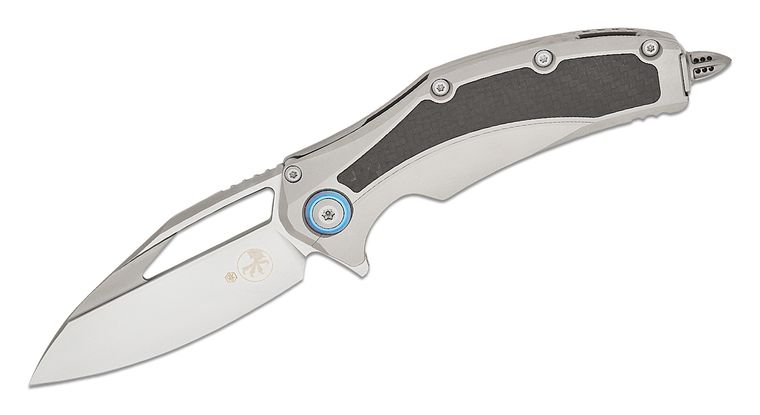 Microtech Matrix Titanium Carbon Fiber Inlay Satin Blade Folding Knife