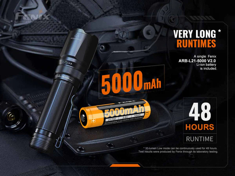 Fenix TK20R V2.0 Rechargeable Tac Flashlight with T5 Pen Gift Set