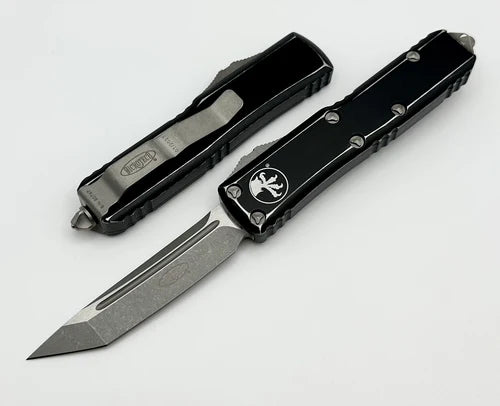 Microtech UTX-85 T/E Distressed Apocalyptic Standard Tanto Out the Front Knife