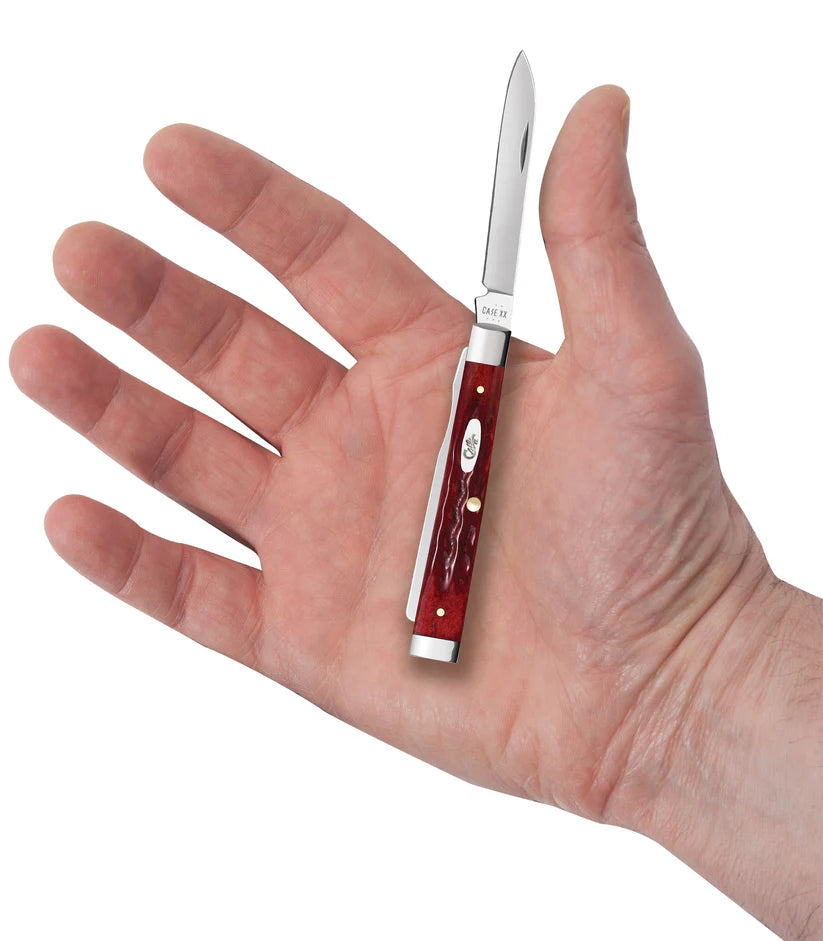 Case Knives Corn Cob Jig Pocket Worn Old Red Bone Baby Doc Folding Knife