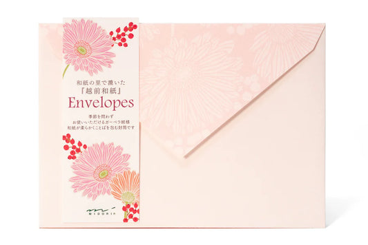 Midori Floral Gerbera Envelopes