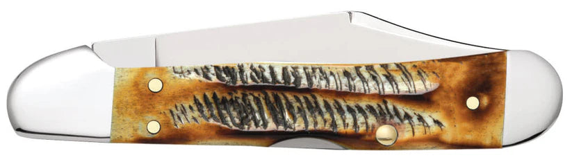 Case Knives Jigged Case 6.5 BoneStag Mini CopperLock Folding Knife