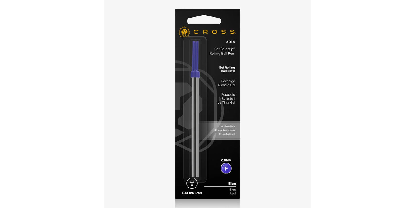 Cross Rollerball Refill 8016 Blue Fine