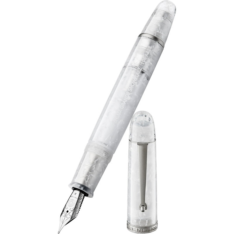 Penlux Masterpiece Grande SnowFlake Fountain Pen Fine Nib
