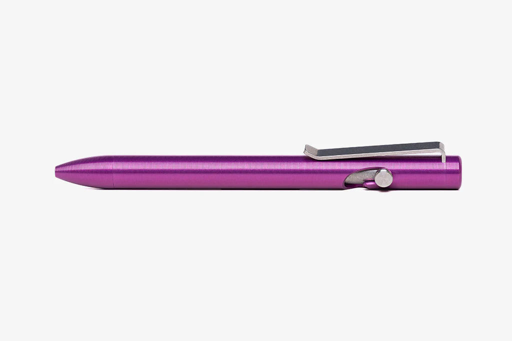 Tactile Turn Bolt Action Mini Anodized Aluminum Purple Ballpoint Pen