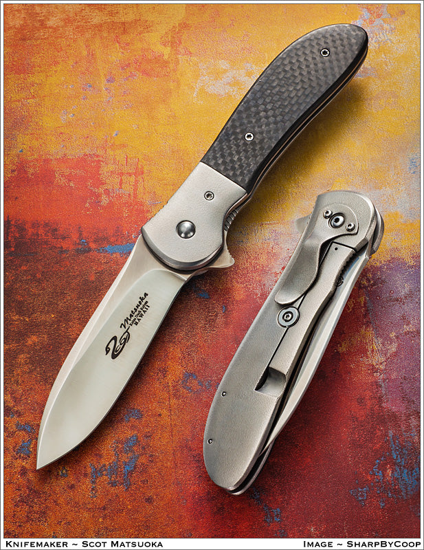 Scot Matsuoka Carbon Fiber Folding Knife