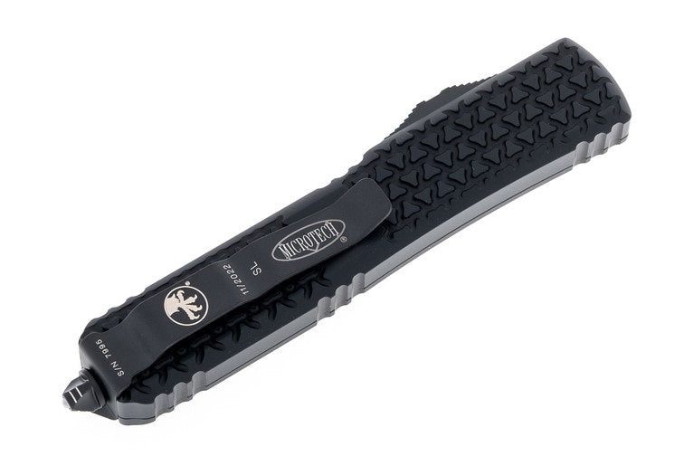 Microtech Ultratech D/E Tri-Grip Sith Lord Red Full Serrated Out the Front