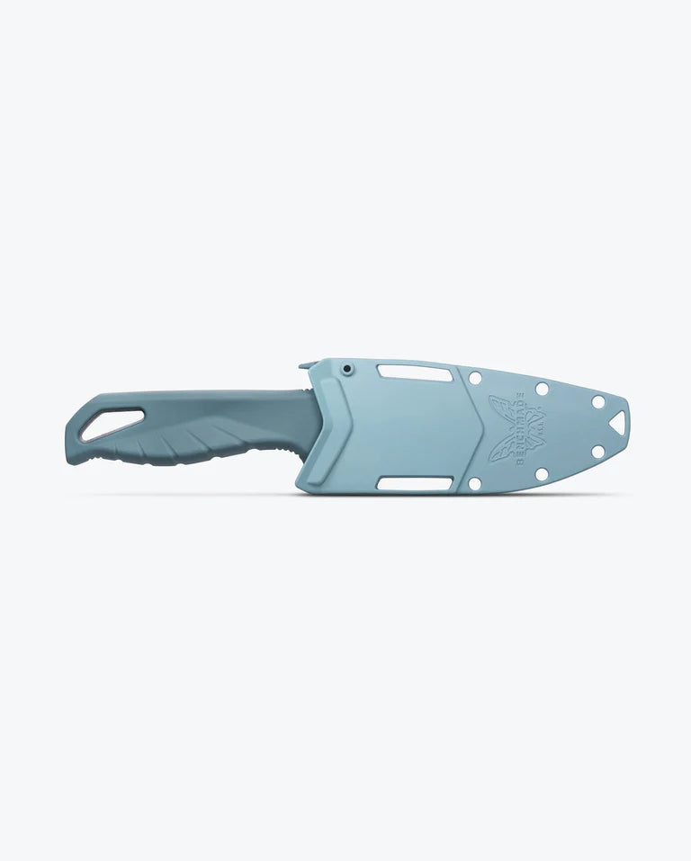 Benchmade Undercurrent Depth Blue Santopreme Sheepsfoot Fixed Blade