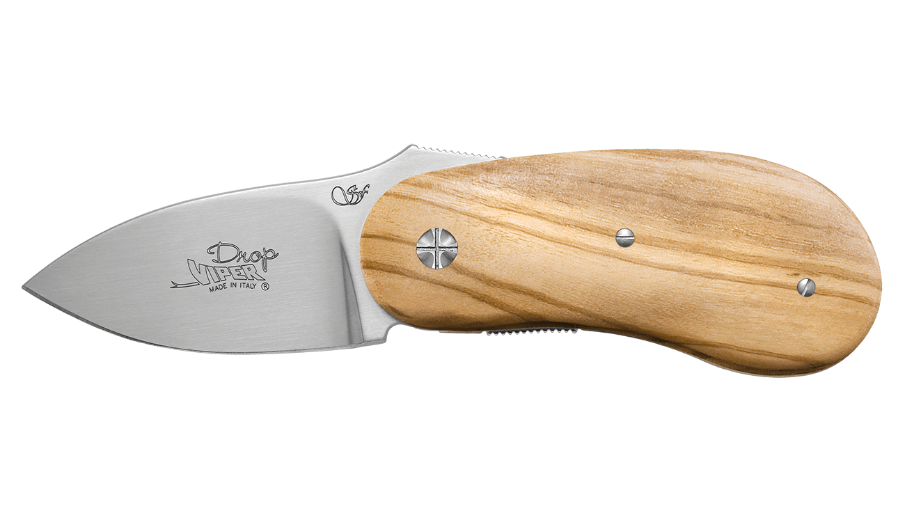 Viper Drop Olive Wood Folding Knife