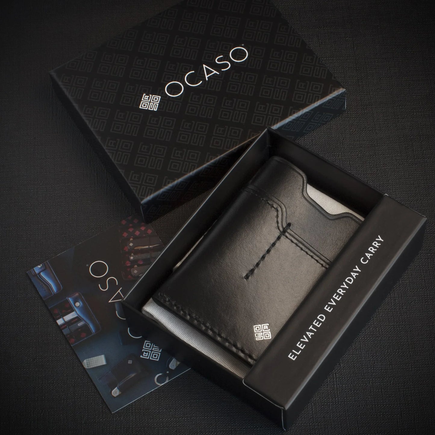 Ocaso EDC Knife Wallet Full Grain Leather