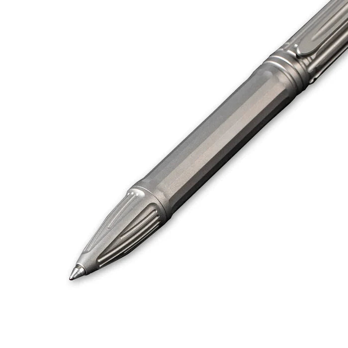 We Knife Baculus Titanium Plain Bolt Action Ballpoint Pen