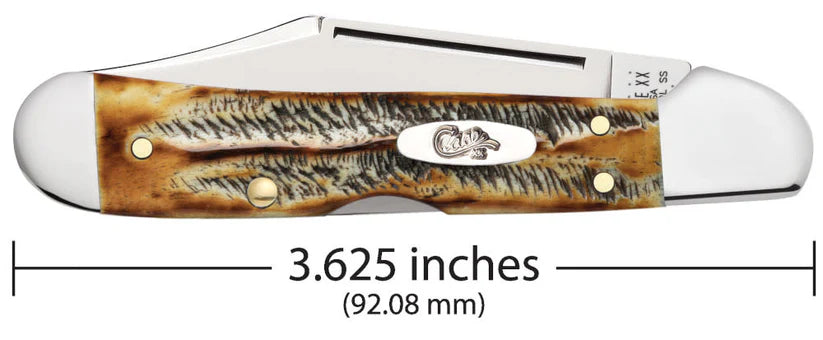 Case Knives Jigged Case 6.5 BoneStag Mini CopperLock Folding Knife