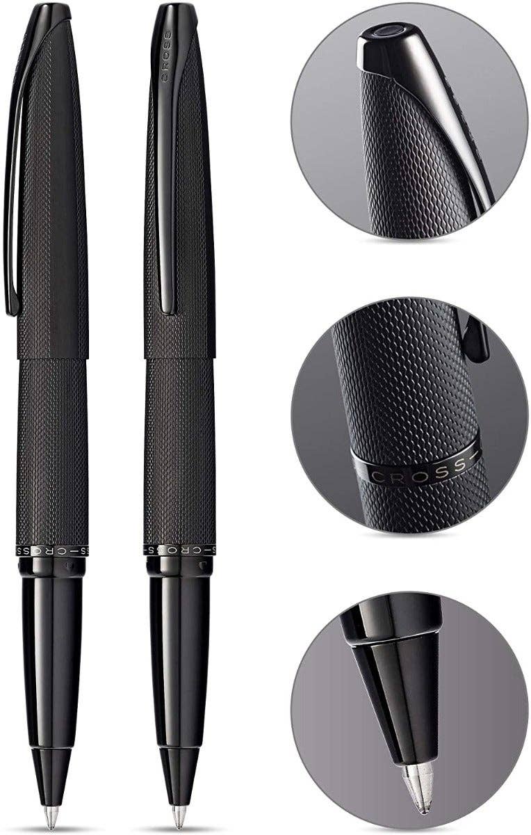 ATX® Brushed Black Rollerball Pen