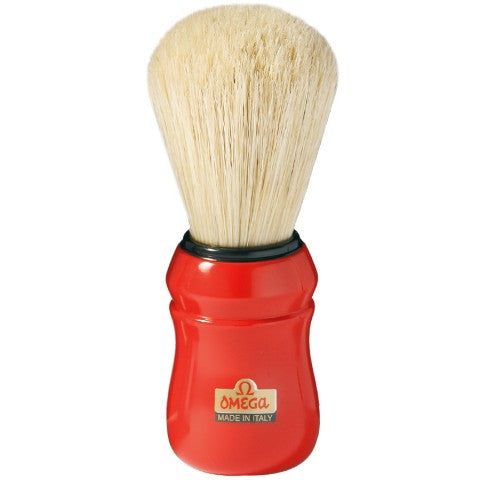 Omega Professional Red Pure Bristle Boar Shaving Brush