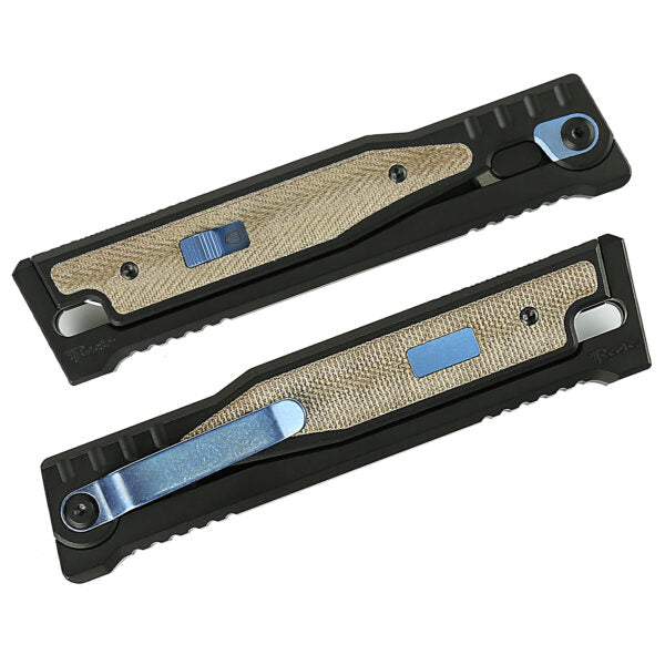 Reate EXO Green Micarta Inlay Drop Point Gravity Knife