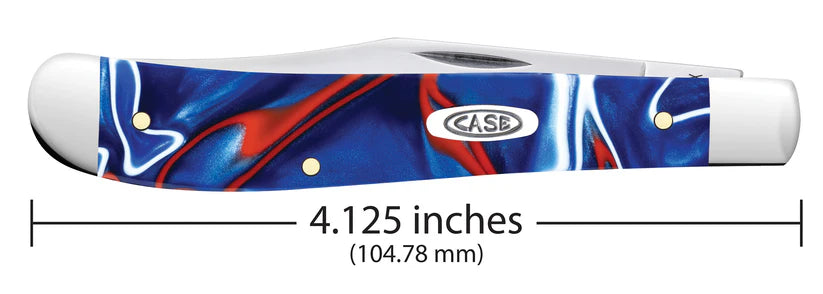 Case Knives Smooth Patriotic Kirinite Slimline Trapper Folding Knife