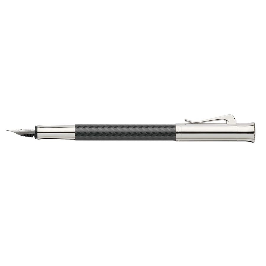 Graf Von Faber Guilloche Chevron Fountain Pen Fine Nib